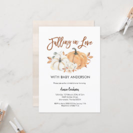 Herbstpumpen Fallend in Liebe Kinderdusche Einladu Einladung