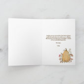 Herbstpumpen floral Dankbarer Erntedank Karte (Innenseite)