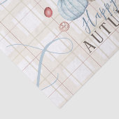 Herbstpumpen Kariertes Gewebepapier Seidenpapier (Ausschnitt)