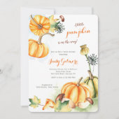 Herbstpumpen Kinderdusche Einladung (Vorderseite)