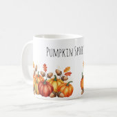 Herbstpumpen mit Acorns Kaffeetasse (Vorderseite Links)