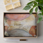 Herbstpumpen mit Blätter Decoupage Seidenpapier (Geschenk)