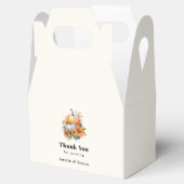 Herbstpumpen mit Blume und Foliage-Hochzeit Geschenkschachtel (Geöffnet)