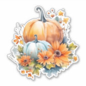 Herbstpumpen mit Blume und Folies Aufkleber (Vorderseite)