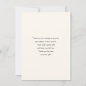 Herbstpumpen mit Blume und Folies Dankeskarte (Rückseite)