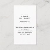 Herbstpumpen mit Blume und Folies Visitenkarte (Rückseite)