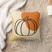 Herbstpumpen mit orangefarbenem Block und Abstrakt