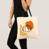Herbstpumpen mit orangefarbenem Block und Abstrakt Tragetasche (Vorderseite (Produkt))