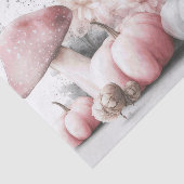 Herbstpumpen, Pilze und Blume fallen Entfallen Seidenpapier (Ausschnitt)