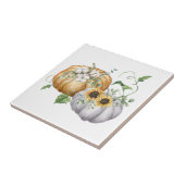Herbstpumpen Sonnenblumen und Baumwolle Blume Fliese (Seite)