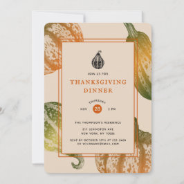 Herbstpumpen-Tintenklemme Zeichnend Einladung