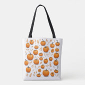 Herbstpumpen und Blätter fallen Halloween Tasche (Rückseite)