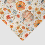 Herbstpumpen und Blume fallen Seidenpapier (Ausschnitt)