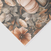 Herbstpumpen und Blume fallen Seidenpapier (Ausschnitt)