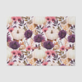 Herbstpumpen und Blume fallen Seidenpapier (Vorderseite)