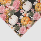 Herbstpumpen und Blume fallen Seidenpapier (Ausschnitt)