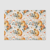 Herbstpumpen und Blume fallen Seidenpapier (Vorderseite)