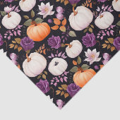 Herbstpumpen und Blume fallen Seidenpapier (Ausschnitt)