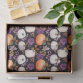 Herbstpumpen und Blume fallen Seidenpapier (Geschenk)