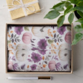 Herbstpumpen und Blume fallen Seidenpapier (Geschenk)