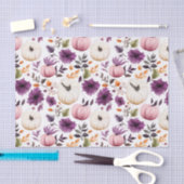 Herbstpumpen und Blume fallen Seidenpapier (Handwerk)