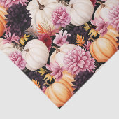 Herbstpumpen und Blume fallen Seidenpapier (Ausschnitt)