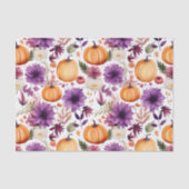 Herbstpumpen und Blume fallen Seidenpapier (Vorderseite)