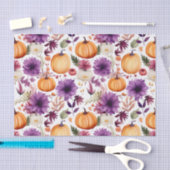 Herbstpumpen und Blume fallen Seidenpapier (Handwerk)