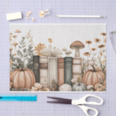 Herbstpumpen und Blume fallen Seidenpapier (Handwerk)