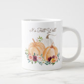 Herbstpumpen und Blume Jumbo-Tasse (Rechts)