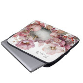 Herbstpumpen und Blume Laptopschutzhülle (Vorne Knopf)