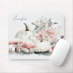Herbstpumpen und Blume Mousepad