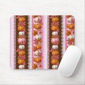Herbstpumpen und Blumenspitzen Nahtloses Muster (2 Mousepad (Mit Mouse)
