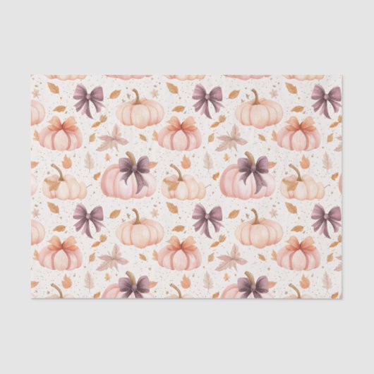 Herbstpumpen und Bögen fallen Seidenpapier (Vorderseite)