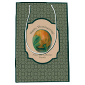 Herbstpumpen und Leaf Pastel Erntedank Mittlere Geschenktüte (Vorderseite)