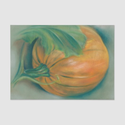 Herbstpumpen und Leaf Pastel Erntedank Seidenpapier (Vorderseite)