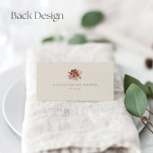 Herbstpumpen und Wildblumen fallen Platzkarte