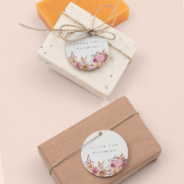 Herbstpumpen und Wildblumen Herbst Brautparty Geschenkanhänger