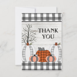 Herbstpumpen Vielen Dank Dankeskarte