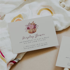 Herbstpumpen & Wildblumen Herbstdusche Begleitkarte