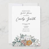 Herbstpumpendusche Bridal Einladung (Vorderseite)