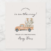 Herbstpumpendusche mit eigener Marke Weinetikett (Einzelnes Label)