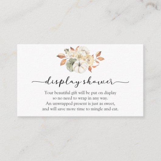 Herbstpumpenduschkarte Begleitkarte (Vorderseite)