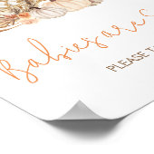 Herbstpumpenfall in der Liebe Babies sind süß Poster (Ecke)