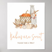 Herbstpumpenfall in der Liebe Babies sind süß Poster (Vorne)