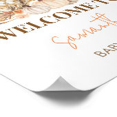 Herbstpumpenfall in Liebe Begrüßungsdusche Poster (Ecke)