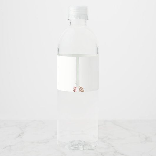 Herbstpumpenfall in Liebe Wasserflaschenetikett (Rückseite)