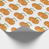 Herbstpumpenfall Vintag Geschenkpapier (Ecke)