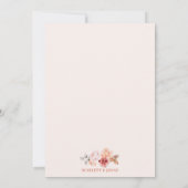 Herbstpumpenfallen in LIEBE Brautparty laden Einladung (Rückseite)