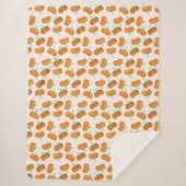 Herbstpumpenmuster Herbsternte Orange Sherpadecke (Vorderseite)